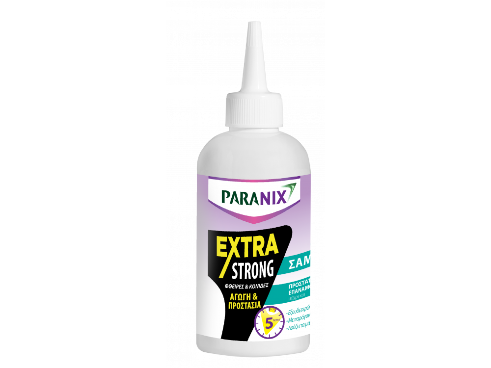 Paranix Extra Strong Shampoo, Aγωγή Σε Σαμπουάν Για Προστασία απο Ψείρες, Άνω Των 2 Ετών, 200ml & 1 Χτένα