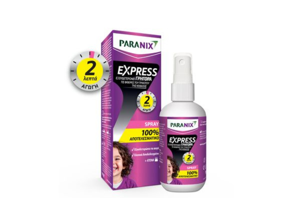 Paranix Express Spray, Αντιφθειρικό Σπρέι, 95ml