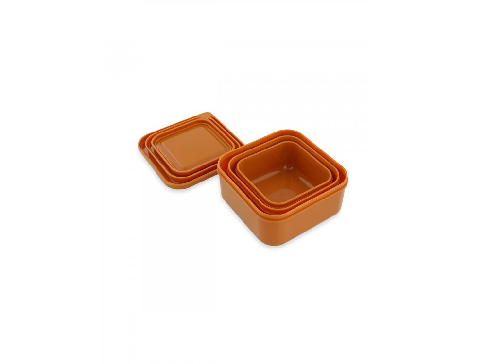 Trixie Nesting Snack Boxes Mrs. Fox, Σετ 3 Παιδικά Ταπεράκια, 3τμχ
