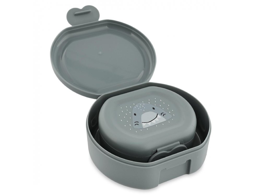 Trixie Snack Box Mr. Shark, Δοχείο Φαγητού με clip, 2τμχ.