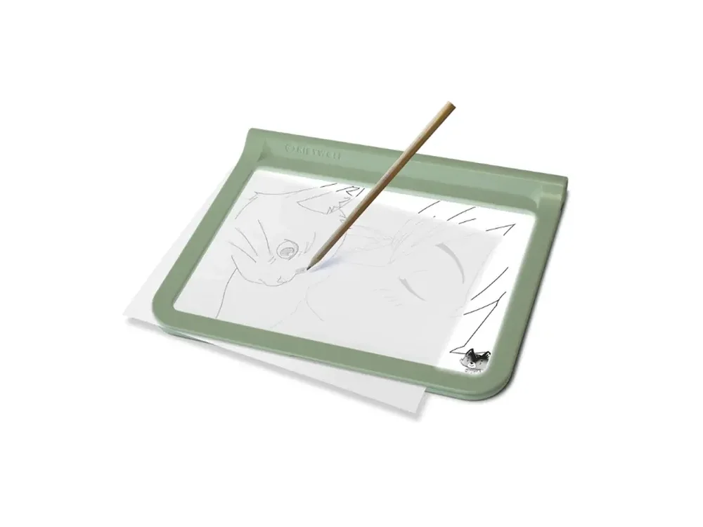 Kidywolf, Tablet ζωγραφικής με φως, 2 όψεων με οθόνη LΕD & μαυροπίνακα Επαναφορτιζόμενο, 1 τμχ