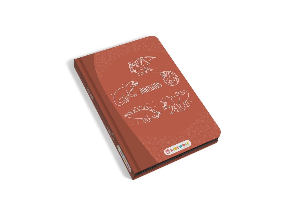 Kidywolf, Tablet Dinosaurs, ζωγραφικής με οθόνη LCD, 30 κάρτες , 1τμχ