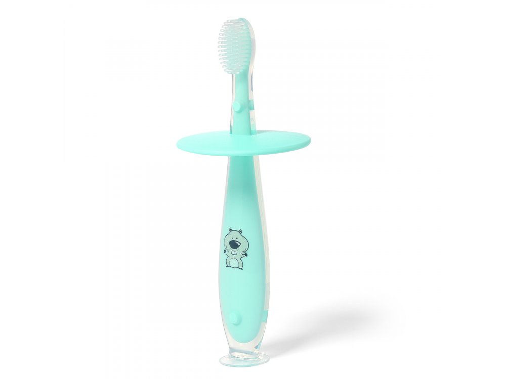 BabyOno ToothBrush, Οδοντόβουρτσα από 12m+, Mink/Grey, 1τμχ