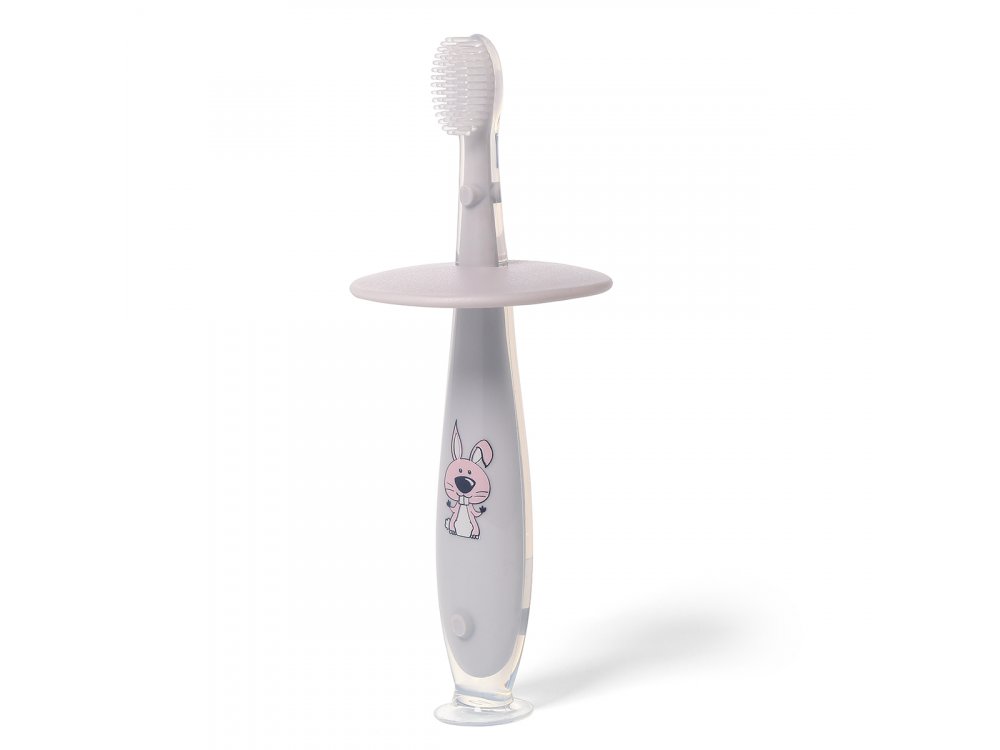 BabyOno ToothBrush, Οδοντόβουρτσα από 12m+, Mink/Grey, 1τμχ