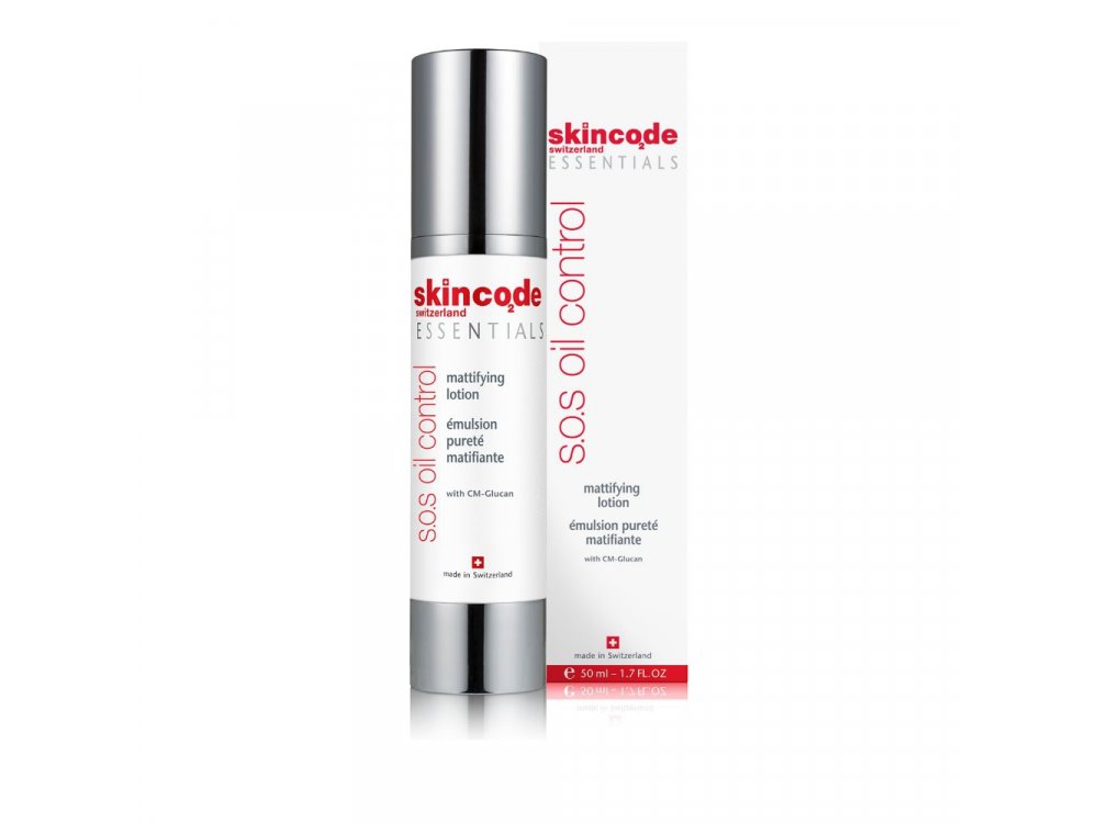 Skincode SOS Oil Control Mattifying Lotion - Ενυδατική σμηγματορρυθμιστική κρέμα για το λιπαρό δέρμα 50 ml