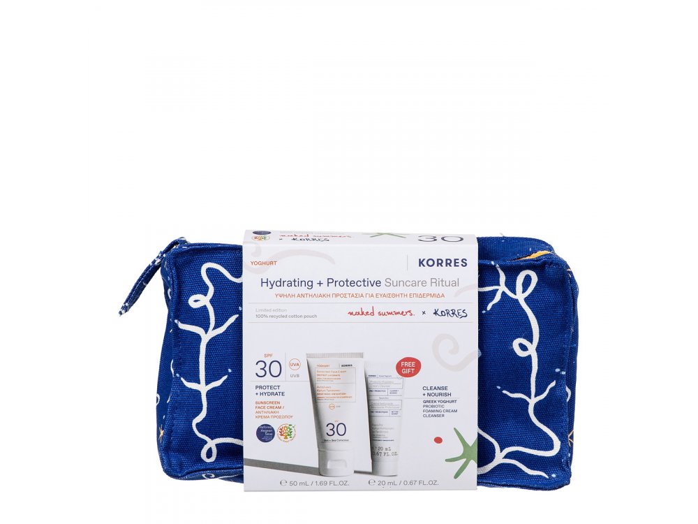 Korres Promo Γιαούρτι Αντηλιακή Κρέμα Προσώπου με Χρώμα SPF30, 50ml & Δώρο Κρέμα Καθαρισμού, 20ml