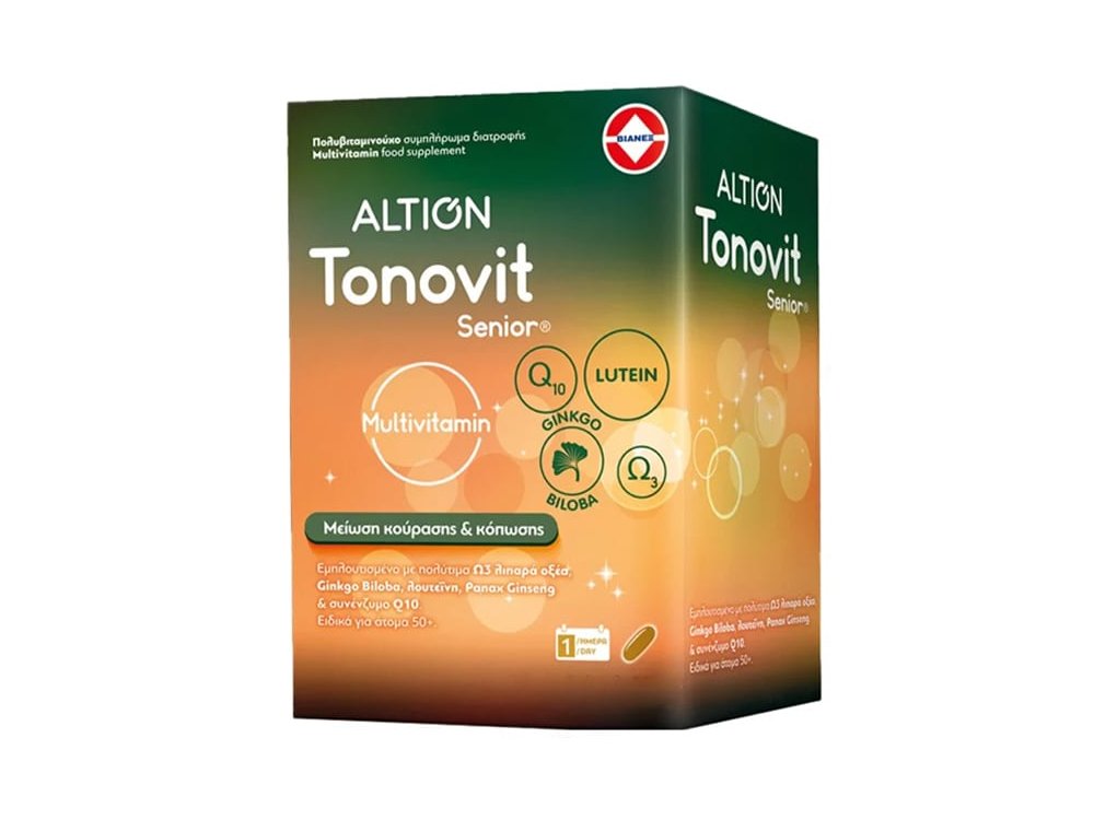 Altion Tonovit Senior 50+ Multivitamin Πολυβιταμίνη για Άτομα 50+, 30 Μαλακές Κάψουλες