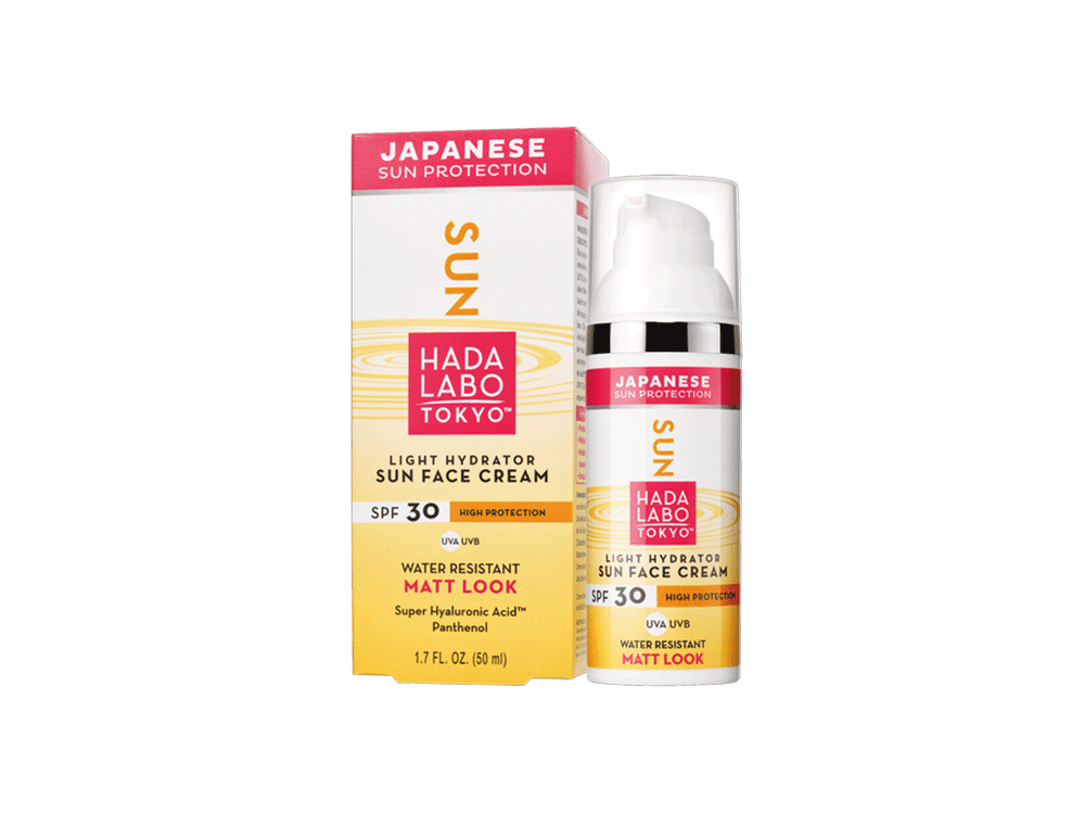 Hada Labo Sunface, Αδιάβροχη ενυδατική, αντηλιακή κρέμα προσώπου SPF30, 50ml