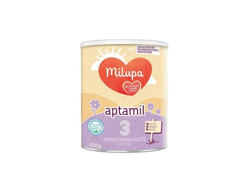 Milupa Aptamil 3 Γάλα σε Σκόνη για Μωρά 10+ Μηνών, 400gr