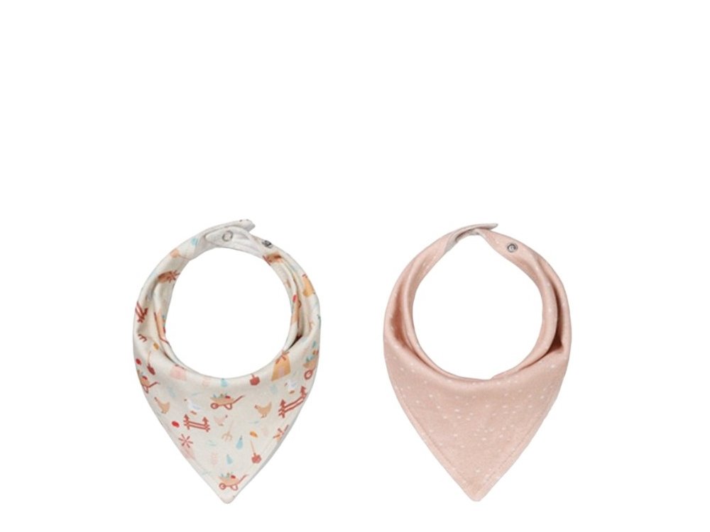 Babyono Bib-Bandana, Σαλιάρες - Mπαντάνες, Farmer 0m+, 2τμχ