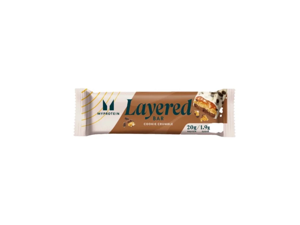 Myprotein Layered Protein Bar, Πρωτεϊνική Μπάρα 6 Στρώσεων με Γεύση Cookie Crumble, 60gr