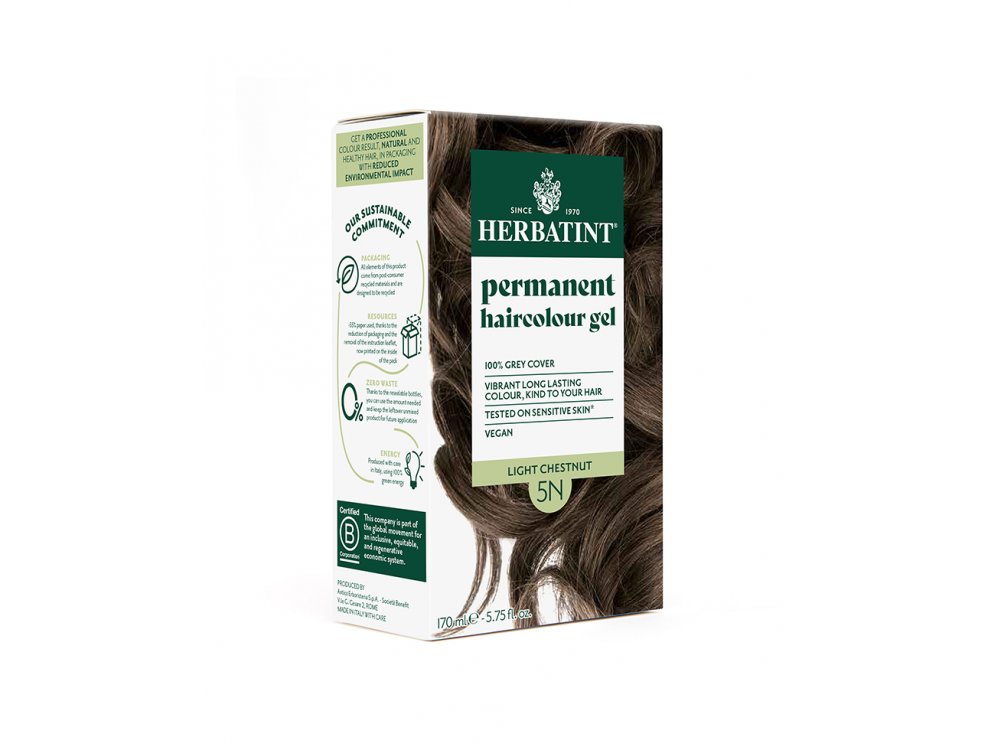 Herbatint Μόνιμη Φυτική Βαφή 5N Καστανό Ανοιχτό, Light Brown, 150ml