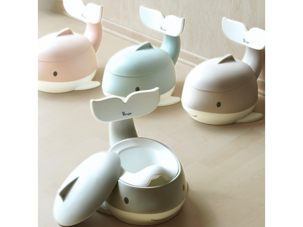 Bo Jungle: Εκπαιδευτικό γιογιό με καπάκι δελφίνι & κάθισμα- 2 σε 1-Nougat, 1τμχ