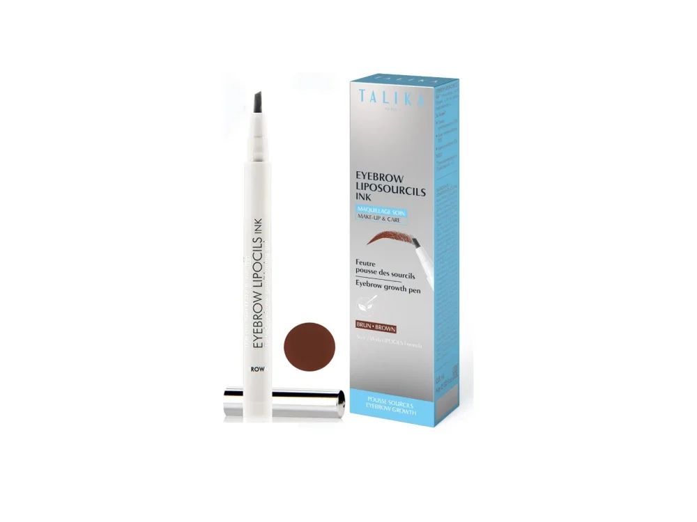 Talika Liposourcils Ink Chestnut, Στυλό για τη Θρέψη & το Make Up των Φρυδιών, Απόχρωση Έντονο Καφέ, 0.8ml