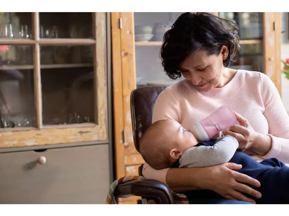 Philips Avent Natural Response Πλαστικό Μπιμπερό 1m+, Ρόζ, 260ml