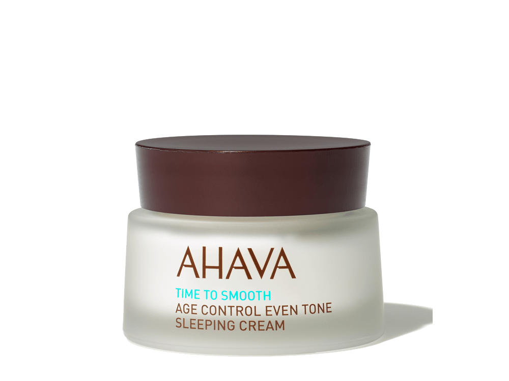 Ahava Time To Smooth Age Control Even Tone Sleeping Cream, Κρέμα Νύχτας Για την Μείωση των Πρώιμων Σημαδιών Γήρανσης, 50ml