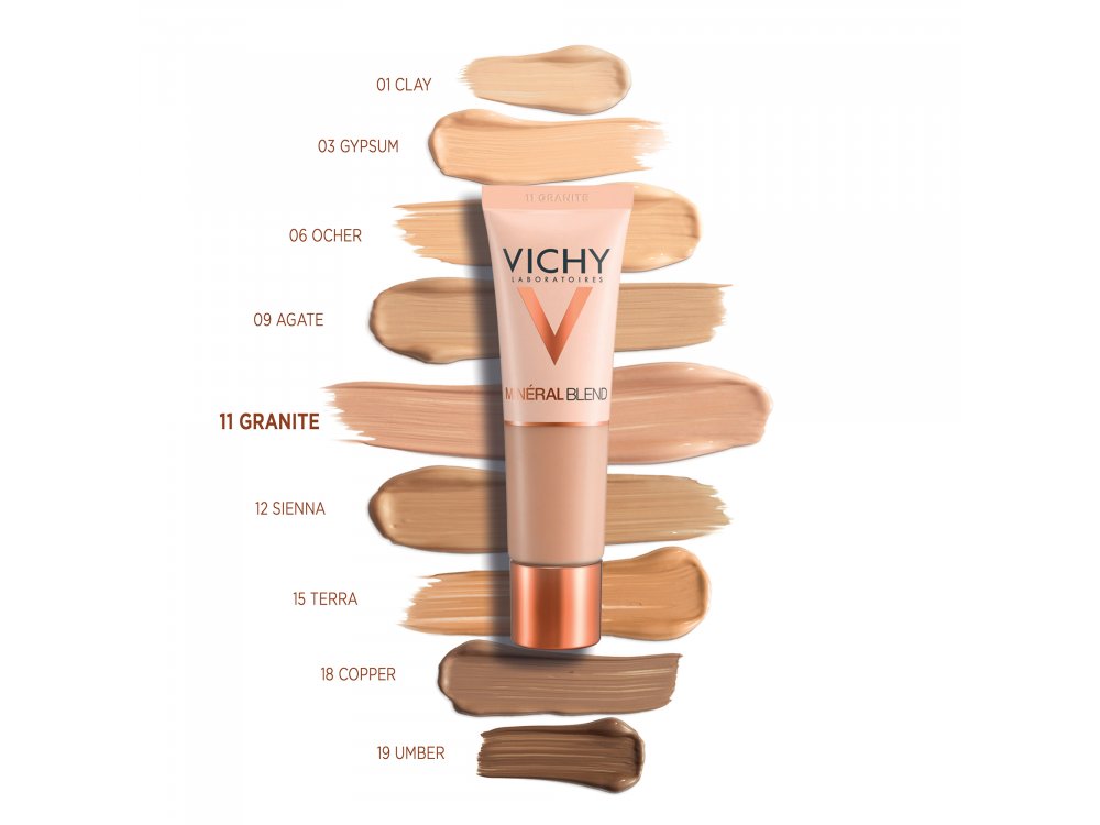 Vichy MineralBlend Hydrating Fluid Foundation 11-Granite 30ml