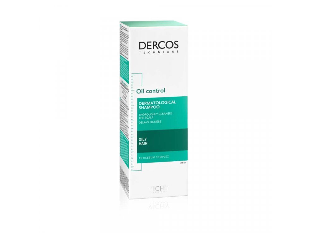 Vichy Dercos Oil Control Sebo-Correcteur, Σαμπουάν Για Τη Ρύθμιση Της Λιπαρότητας, 200ml