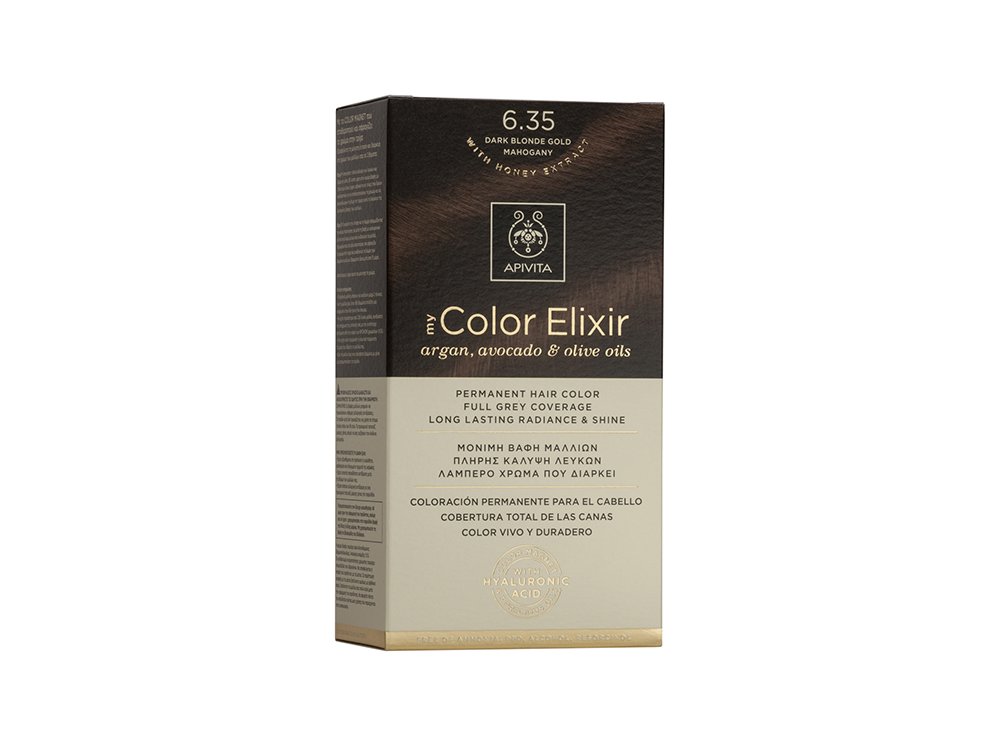 Apivita My Color Elixir N6.35 Ξανθό Σκούρο Μελί Μαονί 50 & 75ml
