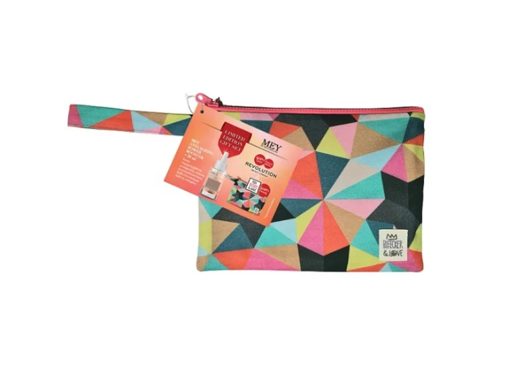 Mey Set Anti-Ageing Power Booster για Ενυδάτωση & Αντιγήρανση 30ml + Δώρο Makeup Revolution x Friends RACHEL Lip Gloss 4,6ml + Νεσεσέρ 1τμχ