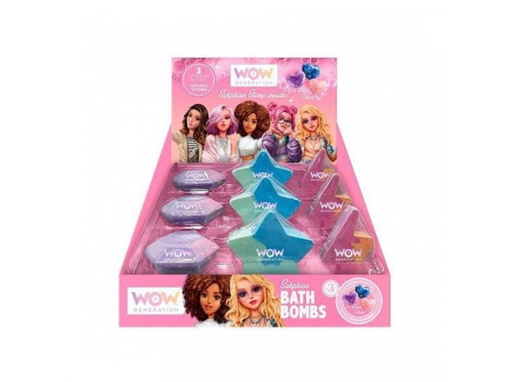 WoW Generation Bath Bombs, Παιδικά Άλατα Μπάνιου, Μωβ, 1τμχ