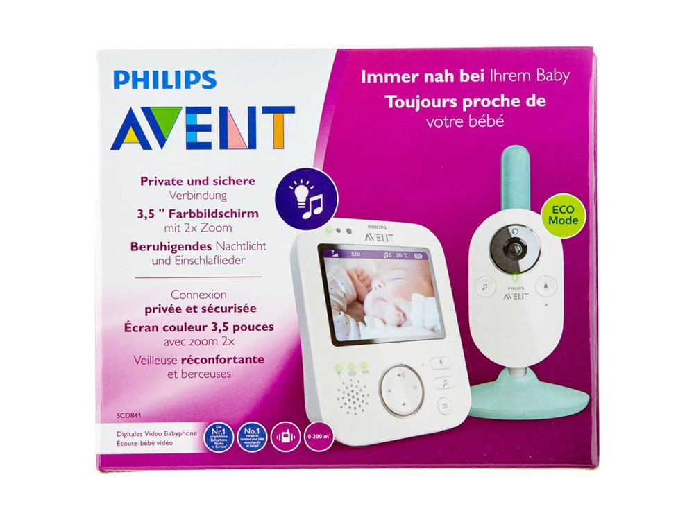 Philips Avent Ψηφιακό Βρεφικό Μόνιτορ, 1 μονάδα γονέα & 1 μονάδα παιδιού, SCD620/52