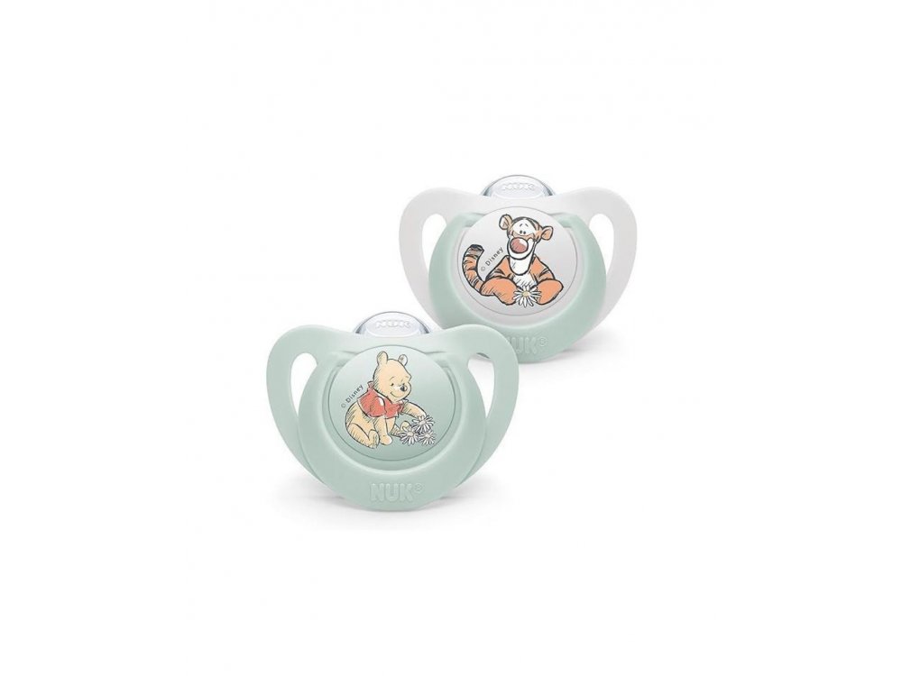 Nuk Star Disney, Πιπίλα Σιλικόνης με Θήκη 0-6m, 1τεμ