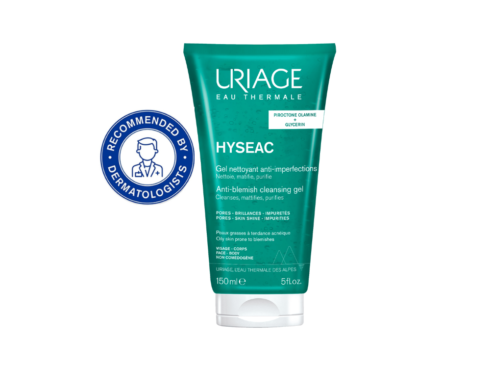Uriage Hyseac Cleansing Gel, Τζελ Καθαρισμού για Λιπαρή με τάση Ακμής Επιδερμίδα, 150ml