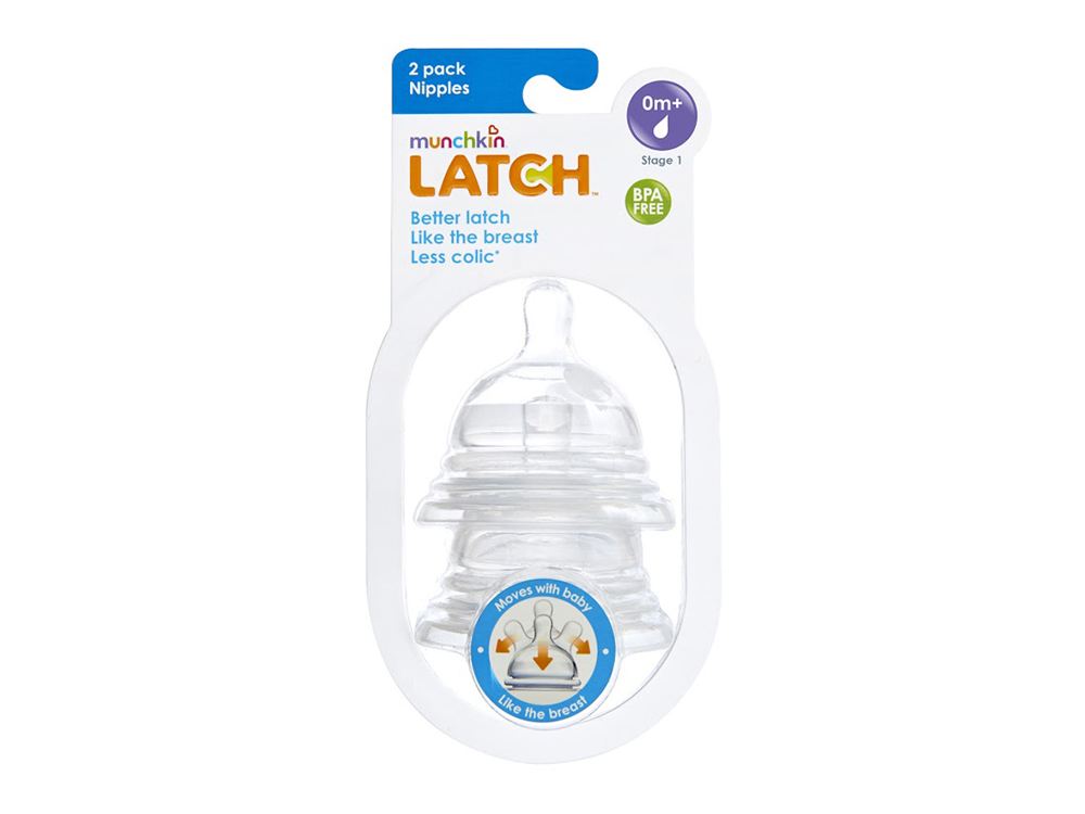 Munchkin Latch, Θηλή Φυσικής Κίνησης Stage 1 0m+, 2τμχ