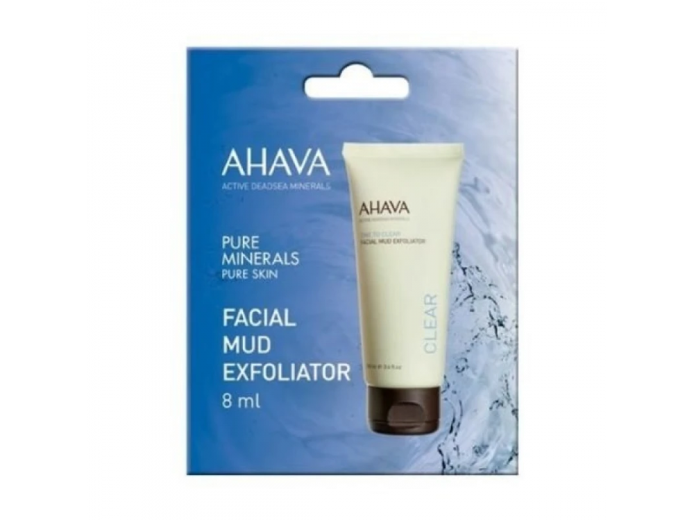 Ahava Time To Clear Facial Mud Exfoliator, Απολέπιση Προσώπου, 8ml