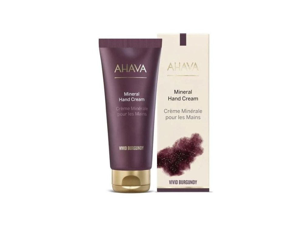 Ahava Vivid Burgundy Mineral Hand Cream, Αναπλαστική Κρέμα Χεριών, 100ml