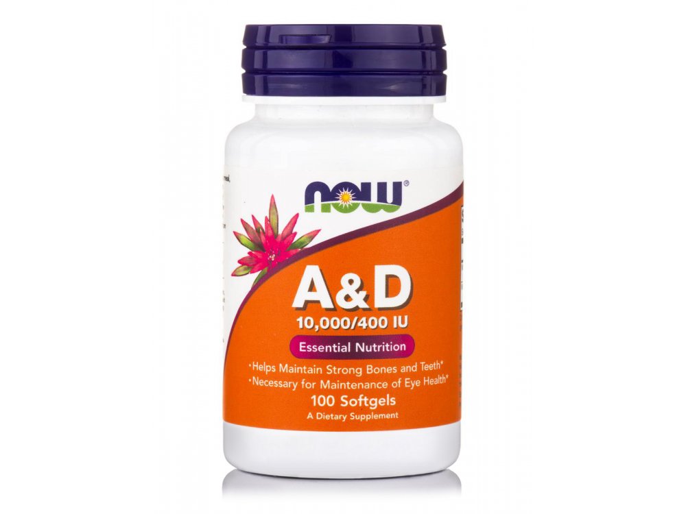 Now Vitamin A&D 10,000 IU/400IU 100softgels