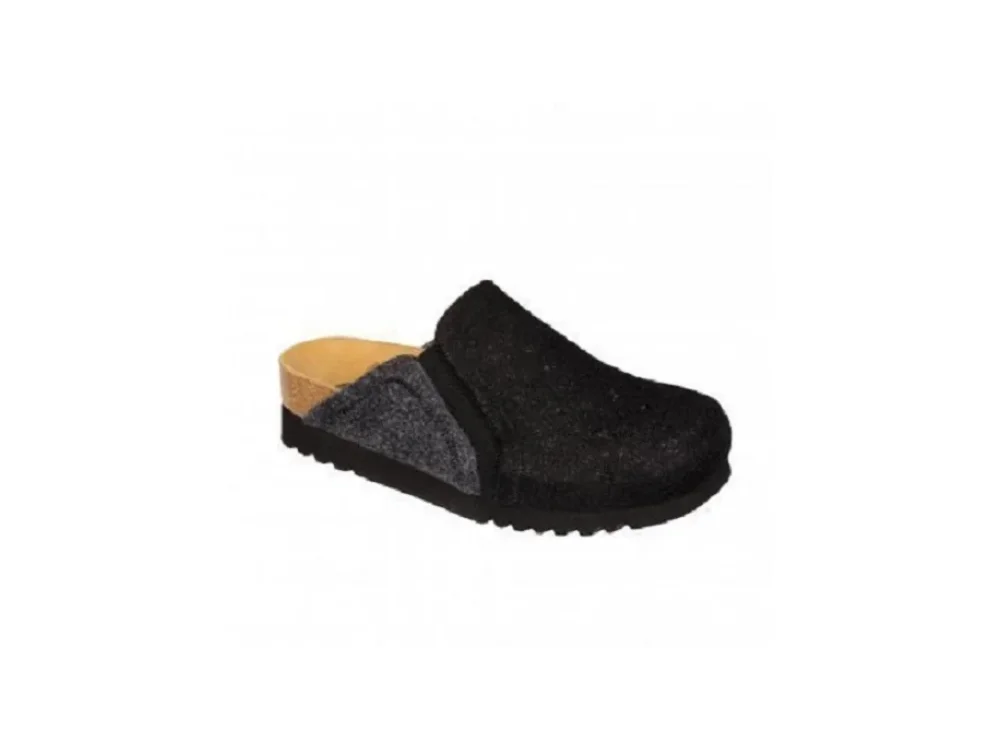 Scholl Kelsie Μαύρη Ανατομική Παντόφλα, No39