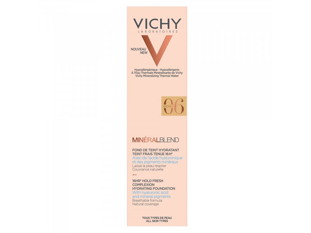 Vichy MineralBlend Hydrating Fluid Foundation 06-Ocher 30ml