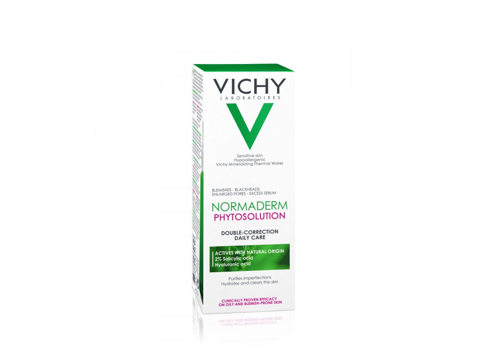 Vichy Normaderm Phytosolution Double Correction, Ενυδατική Κρέμα Προσώπου για Ακμή 50ml