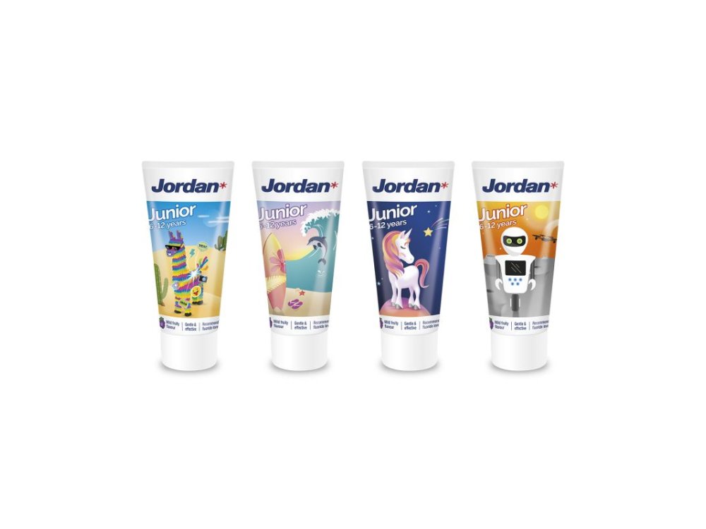 Jordan Junior Toothpaste, Παιδική Οδοντόκρεμα 6-12 ετών, 50ml
