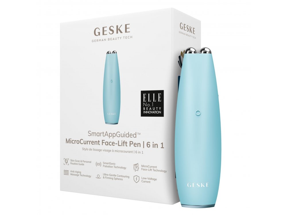 Geske 6 in 1 MicroCurrent Face Lift Turquoise, 1 τμχ