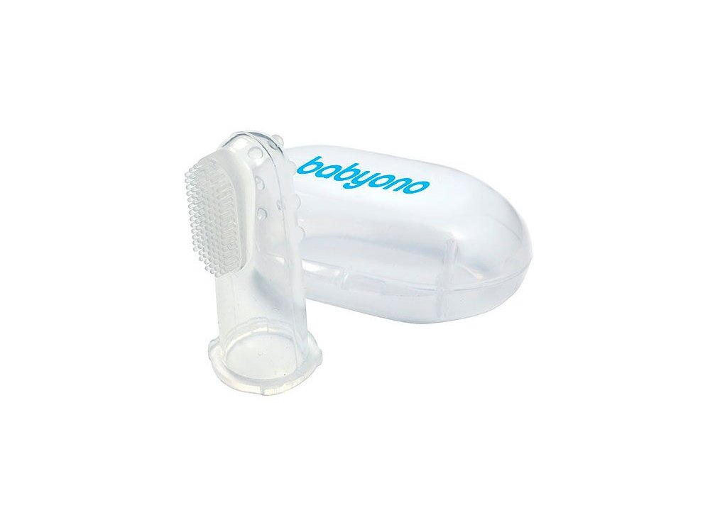 BabyOno Finger ToothBrush, Δαχτυλική Oδοντόβουρτσα σε διάφορα χρώματα, 1τμχ