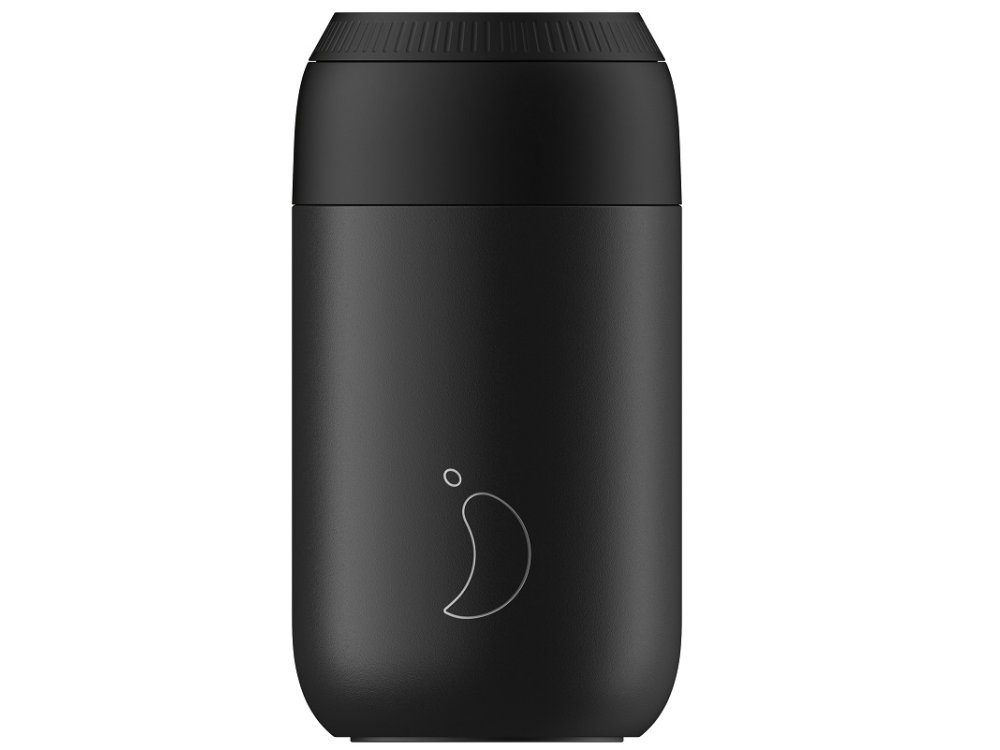 Chillys S2 Coffee Cup Abyss Black, Ανοξείδωτο Ισοθερμικό Ποτήρι, 340ml