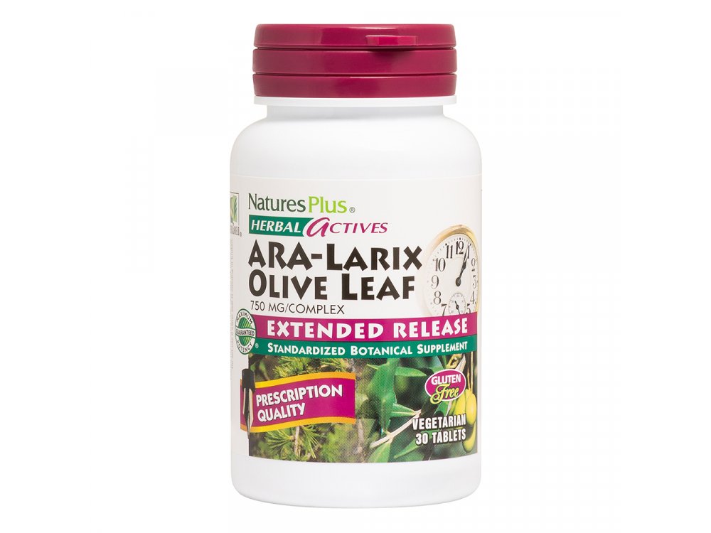 Nature's Plus  ARA-LARIX  Olive Leaf 30tabs