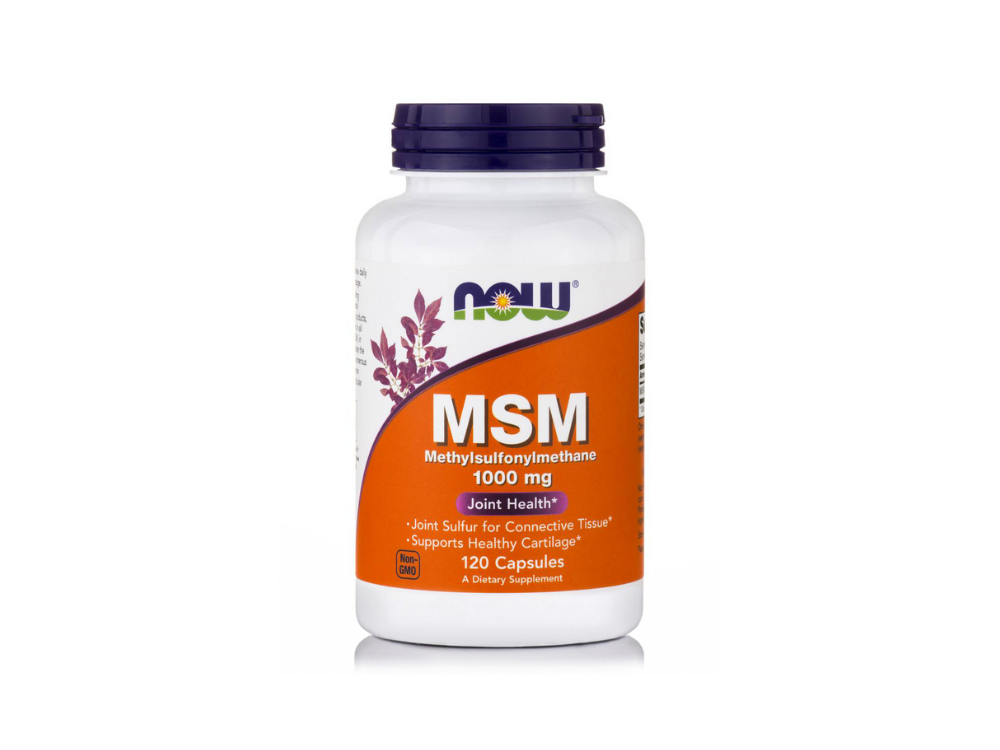 Now MSM 1000mg Methylsulfonylmethane Φυτικό Συμπλήρωμα Διατροφής για τις Αρθρώσεις, 120caps