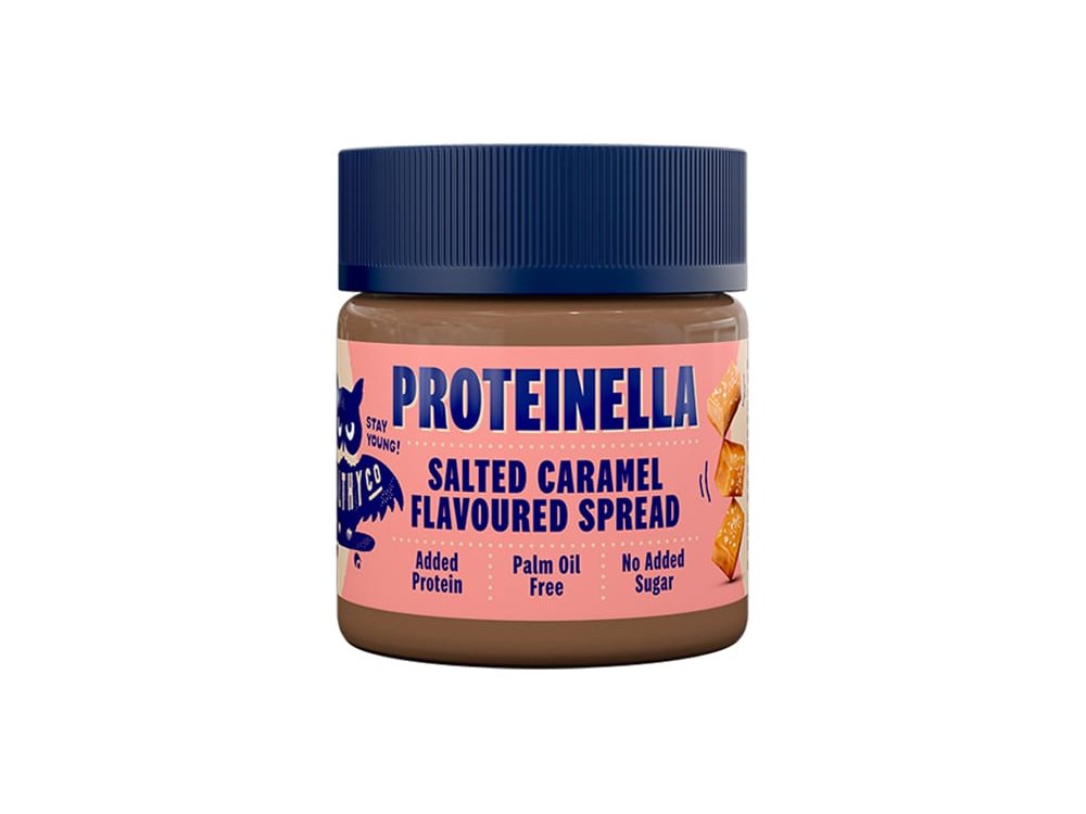 HealthyCo Proteinella Salted Caramel Άλλειμα Αλατισμένης Καραμέλας με Έξτρα Πρωτεΐνη Χωρίς Προσθήκη Ζάχαρης, 200gr