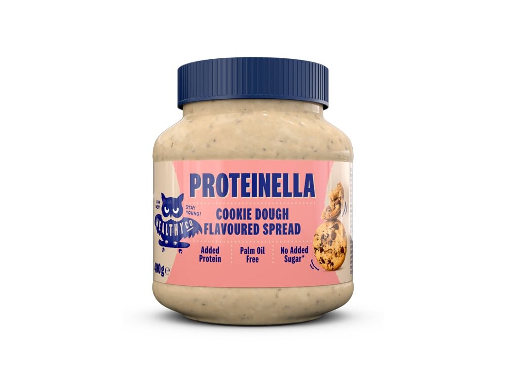 HealthyCo Proteinella Cookie Dough Άλλειμα με Γεύση Μπισκότου & Έξτρα Πρωτεΐνη Χωρίς Προσθήκη Ζάχαρης, 400gr