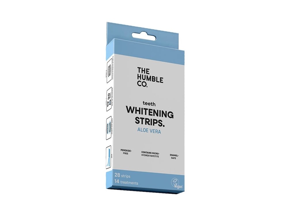 The Humble Co. Whitening Teeth Strips Fresh Aloe Vera Ταινίες Λεύκανσης Δοντιών με Γεύση Aloe Vera, 28τμχ