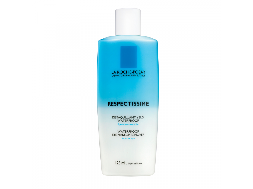 La Roche Posay Respectissime Waterproof Eye Make-Up Remover, Λoσιόν Καθαρισμού για Αδιάβροχου Μακιγιάζ Ματιών, 125ml