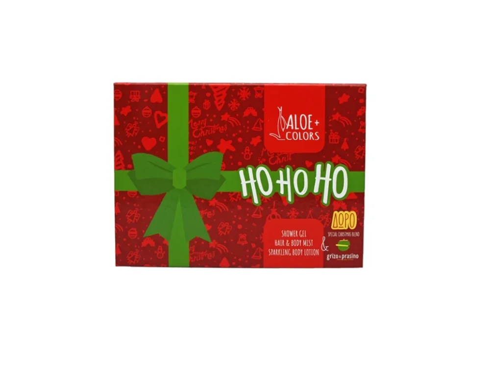 Aloe+Colors Promo Ho Ho Ho Shower Gel 250ml & Hair & Body Mist 100ml & Body Lotion 100ml & ΔΩΡΟ Αρωματικό Τσάι με Μελομακάρονο