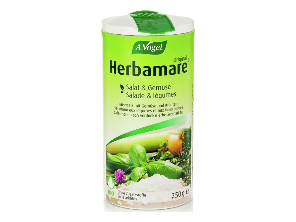 A. Vogel Herbamare Original Θαλασσινό Αλάτι με Λαχανικά, Βότανα & Φύκη του Ωκεανού με Πολύ Χαμηλή Περιεκτικότητα σε Νάτριο, 250gr
