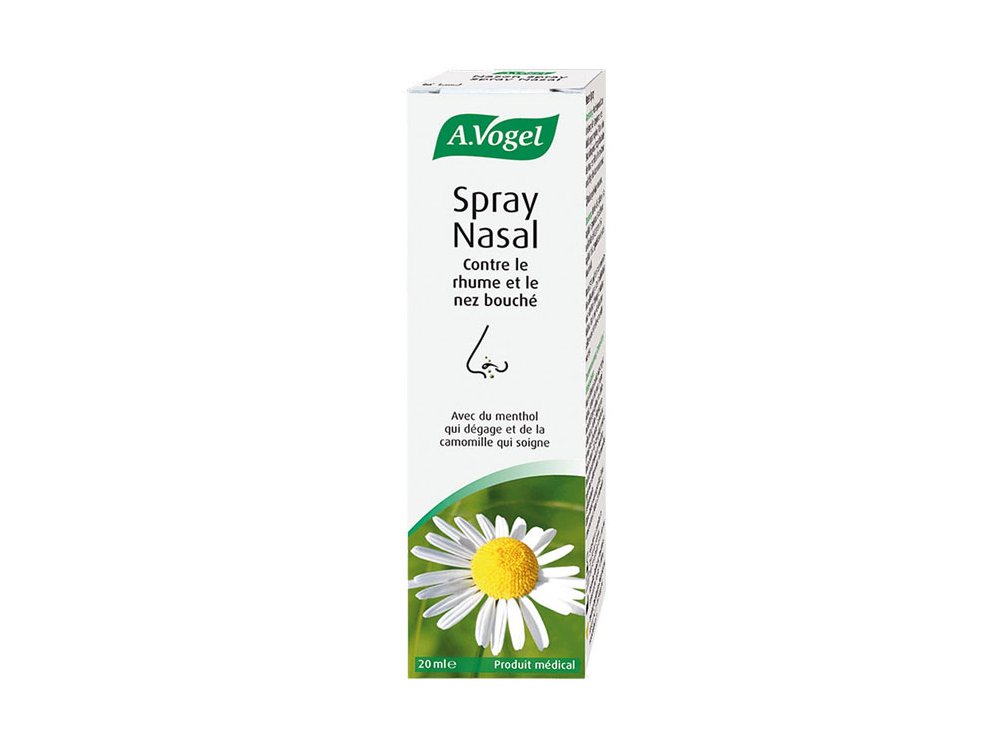 A. Vogel Spray Nasal, Αποσυμφορητικό Μύτης με Ευκάληπτο, Μέντα & Χαμομήλι, 20ml