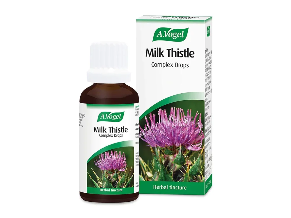 A. Vogel Milk Thistle Φυτικό Προστατευτικό του Ήπατος - Αποτοξινωτικό από Συνδυασμό Φρέσκων Βοτάνων με Βάση το Γαϊδουράγκαθο, 50ml
