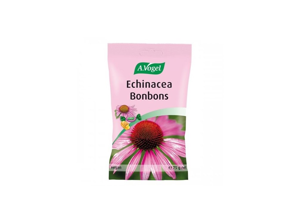A. Vogel Echinacea Bonbons Γεμιστές Καραμέλες με Φρέσκια Εχινάκια & Βιταμίνη C για τον Πονόλαιμο & Ενίσχυση Ανοσοποιητικού, 75gr